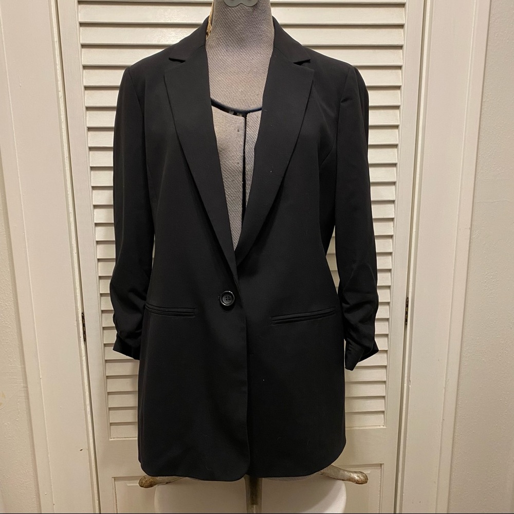 Michael Kors Black Single Button Medium Blazer Wi… - image 1